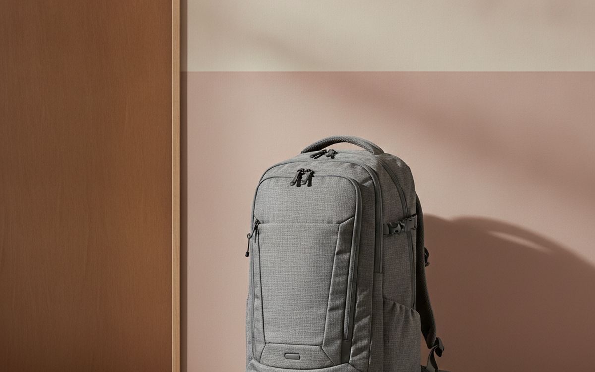 Ein 40-Liter-Handgepäcksrucksack oder eine weiche Kabinentasche