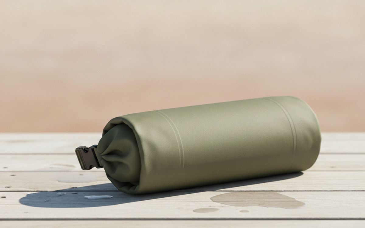 Ein Dry Bag oder eine strapazierfähige Plastiktüte