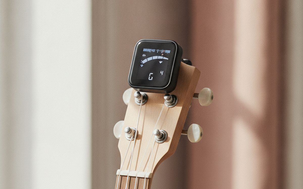 A clip-on tuner