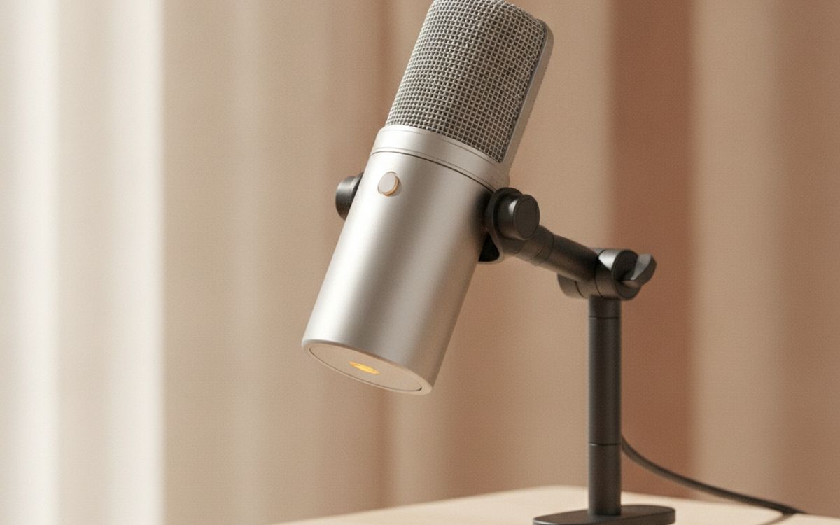 A USB desk microphone
