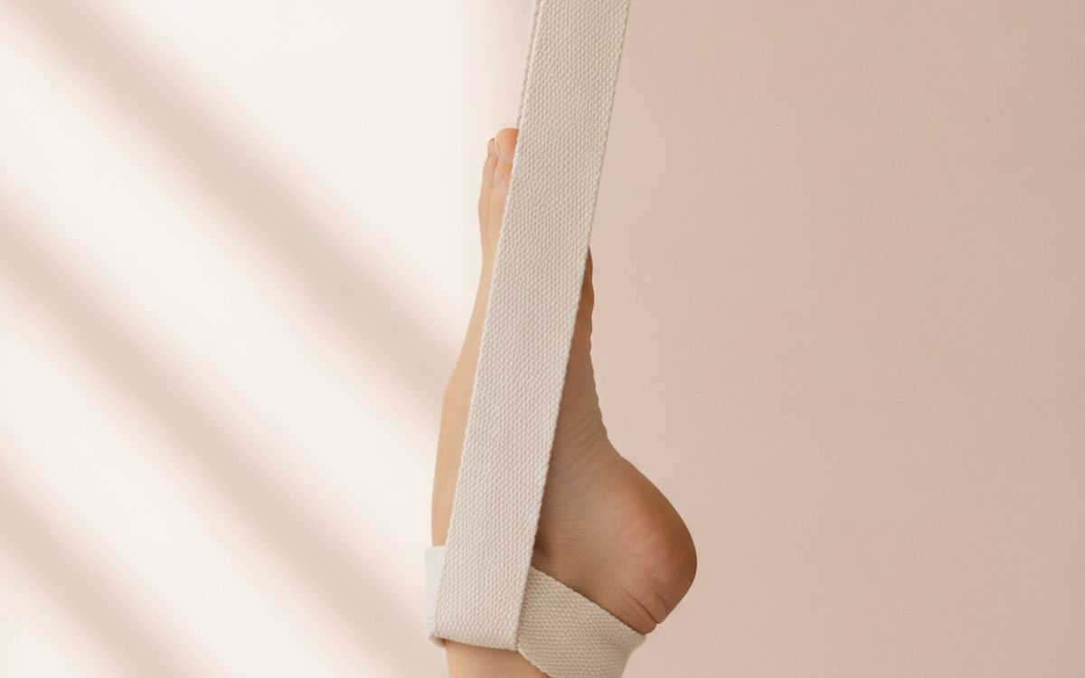 A yoga strap