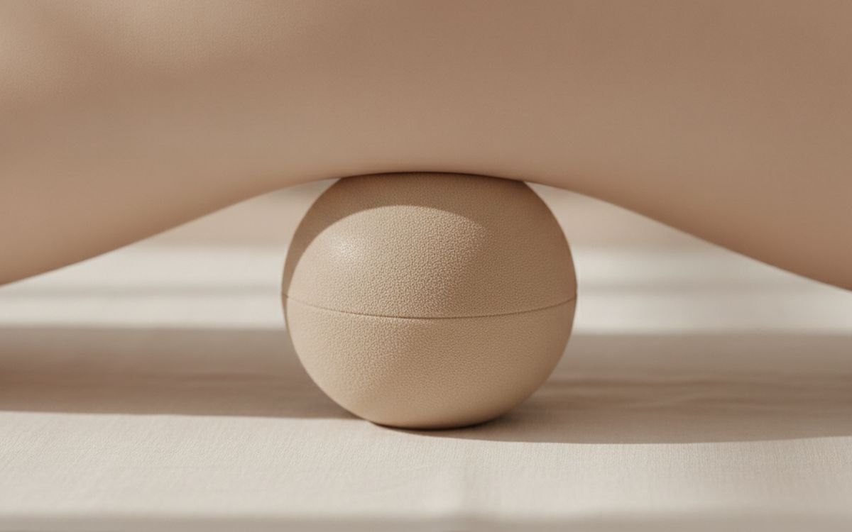 A small Pilates ball